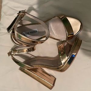 Gold Steven Madden Heels